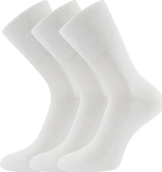 Dámské ponožky Lonka Finego 3 páry bílé 39-42