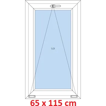 Okno Soft Plastové okno 65x115 cm, sklopné