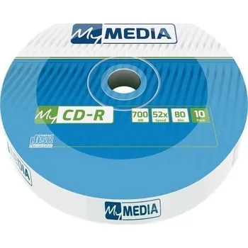 Pevný disk CD-R 700MB, 80min., 52x, MYMEDIA, 10ks - fólie