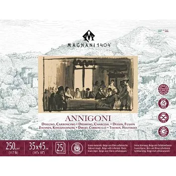 Blok Blok pro kresbu Magnani Annigoni 35x45cm 250g 100% bavlna (Blok pro kresbu Magnani Annigoni 35x45cm 250g 100% bavlna)