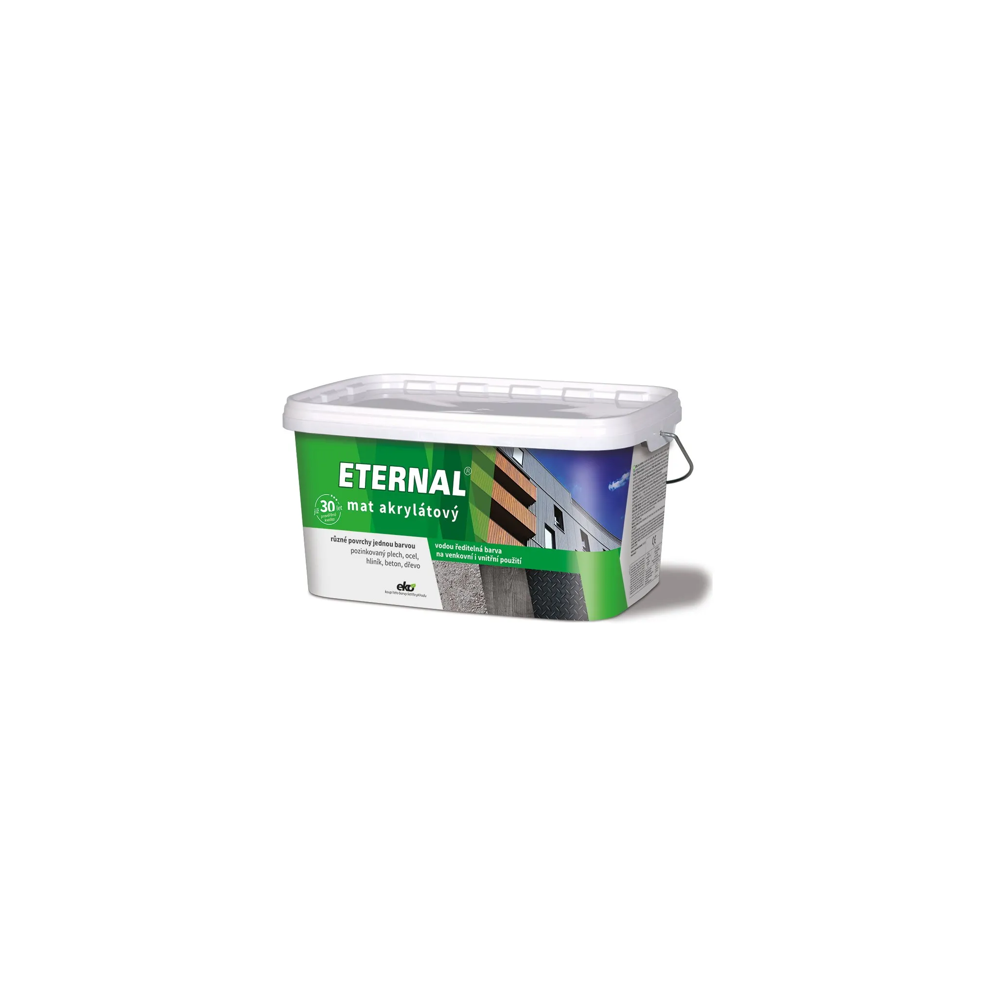 Fotografie 1 - Barva na kov AUSTIS Eternal mat akrylátový 5 kg 018 červená jahoda
