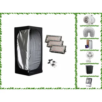 Pěstební box EconomyGrow: kompletní pěstební set Mammoth Lite 60 + (3pack) modulový reflektor