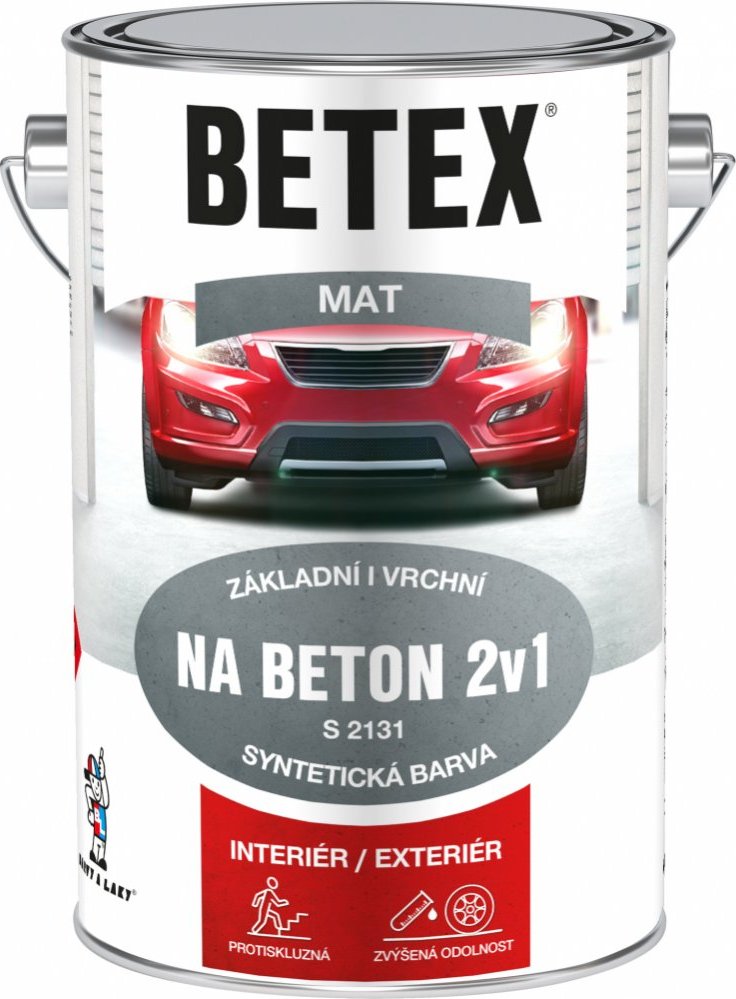 Barva na beton BETEX 2v1 NA BETON S2131 - 5 kg - 0110 šedá
