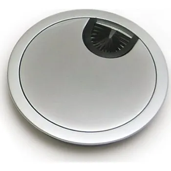 In-Design Průchodka na kabely do stolu 80 mm matný chrom