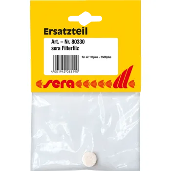 Kompresor do akvária Sera vzduchový filtr pro air 110/275R/550R (Sera náhrádní díl pro air plus 110, 275R a 550R)