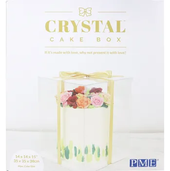 Party dekorace PME CRYSTAL KRABIČKA NA DORT – (35 CM)