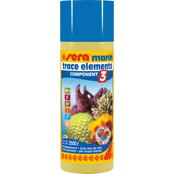 Sera marin COMPONENT 3 trace elements Anionics 250ml (Sera marin COMPONENT 3 stopové prvky aniony na 2.500 litrů vody)