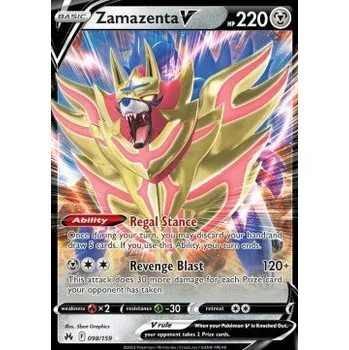 Karetní hra Pokémon CRZ 098/159 Zamazenta V - Crown Zenith
