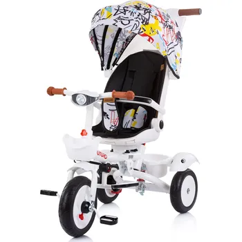 Dětské vozidlo CHIPOLINO Tříkolka se stříškou Futuro 2v1 Graffiti