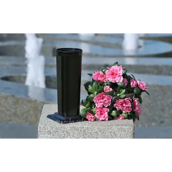 Smuteční dekorace Hřbitovní váza černá g10