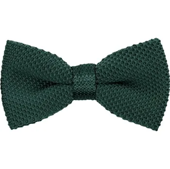 Motýlek Bubibubi Tmavozelený, lahvově zelený, smaragdový dětský pletený motýlek Emerald