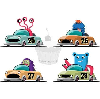 Jedlá dekorace na dort Caketools Jedlý papír "Monstra 5" A4