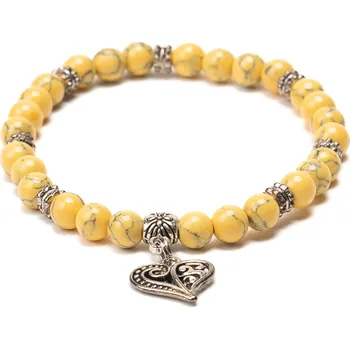 Náramek Dámský náramek žlutý Howlit Velikost: L