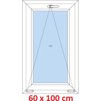 Okno Soft Plastové okno 60x100 cm, sklopné