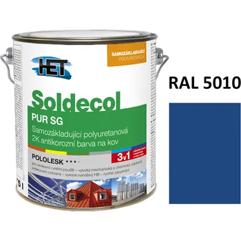 barva na kov Soldecol PUR SG 2,5 L RAL 5010