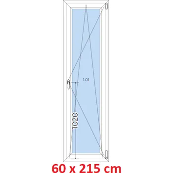 Okno Soft Plastové okno 60x215 cm, otevíravé a sklopné