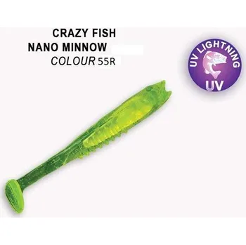 Umělá nástraha Gumová nástraha Crazy Fish Nano Minnow 12cm 55R (4ks)