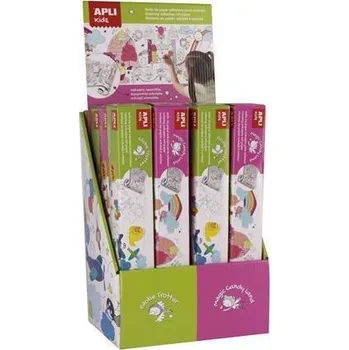 omalovánky Omalovánky v roli, displej/12 ks, samolepicí, APLI 16605