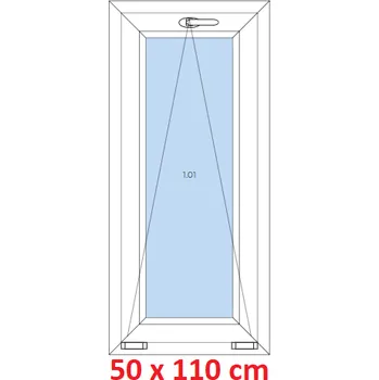 Okno Soft Plastové okno 50x110 cm, sklopné
