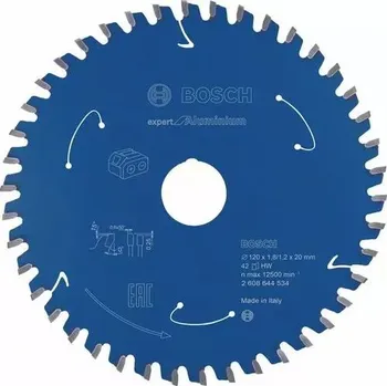 Příslušenství k pile Pilový kotouč Expert for Aluminium pro akumulátorové pily 120×1,8/1,2×20 T42 BOSCH 2608644534