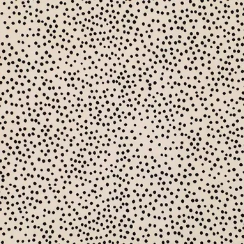 Úplet N6176 světle béžový, černé tečky, š.150