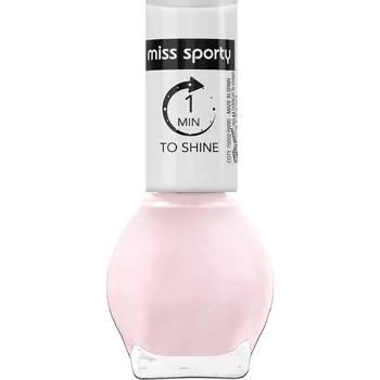 Lak na nehty Miss Sporty lak na nehty 7 ml 1 min To Shine 020 perleťově růžový