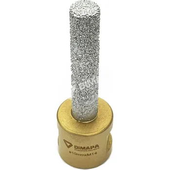 Příslušenství k frézce Diamantová fréza kulatá 10mm M14 / rotační pilník DIMAPA
