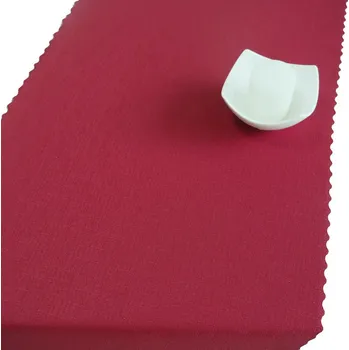 Teflonová šála v metráži - 354 - vínová 38 zakončení vlnkou