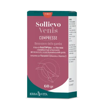 Erba Vita SOLLIEVO VENIS compresse doplněk stravy - otoky dolních končetin, 60 kapslí