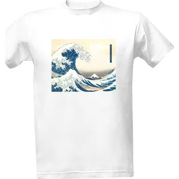 Tričko s potiskem Velká vlna pánské