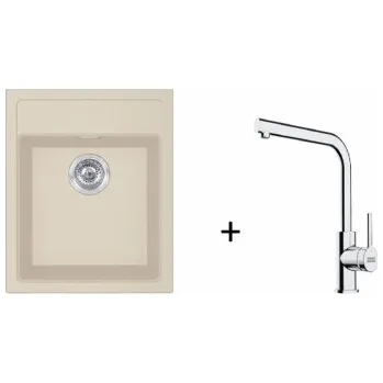 Kuchyňský dřez Franke SET T113 - SID 610-40 Tectonite Béžová + FS 3230.031 + ZÁRUKA 5 LET ZDARMA