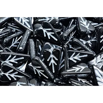 Korálek Lístek ve tvaru srdce č.3511 (16x11mm)