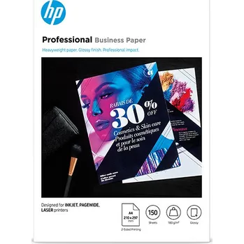 Kancelářský papír HP Professional Business paper, oboustranný papír, lesklý, bílý, A4, 180 g/m2, 150 ks