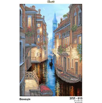 Korálek Plátno pro vyšívaní korálky - Benátky - č. 149 27 x 39,5 cm