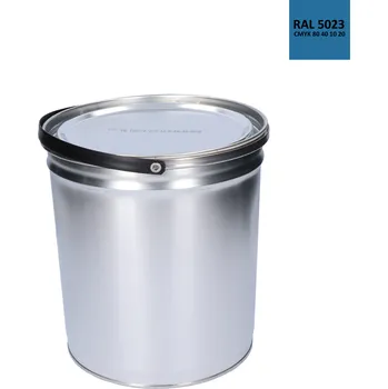 Lak na dřevo Barva antikorozní polomatná na zinek 5 kg vzdálená-modrá