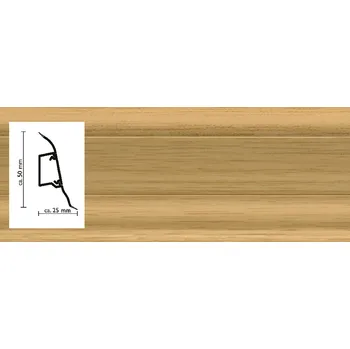 soklová lišta 2117 lišta Dub cordoba Döllken SLK50 s pružnými chlopněmi vedení kabelů