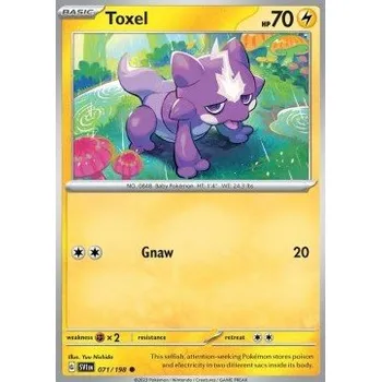 Sběratelská karetní hra Pokémon SV1en 071/198 Toxel - Scarlet & Violet Stav: Near Mint, Verze: REVERSE HOLO
