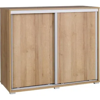 Komoda Komoda s posuvnými dvířky 119 cm - dub riviera
