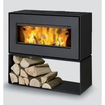 Krbová kamna Krbová kamna na dřevo ALMEVA ARDERE STEEL, výkon 3,5-12 kW IBFPTS11 + Doprava Zdarma