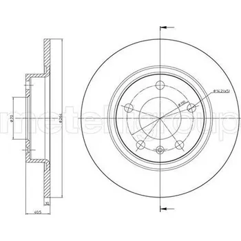 Brzdový kotouč Brzdový kotouč METELLI 23-0890C
