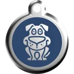 Red Dingo známka – Dog Navy – Pes modrý velikost známky S - 20 mm