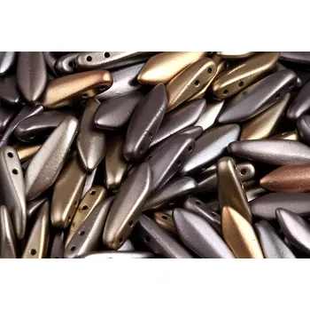 Dětské navlékací korálky Dvoudírkové jazýčky 5x16mm - č.33