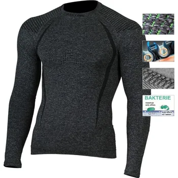 Lasting TOLO 8990 šedá termo bezešvé triko /XS + kód pro dodatečnou 10% slevu: LAST10