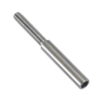 Úchyt pro lanko ø 5 mm, závit M6, broušená AISI 316