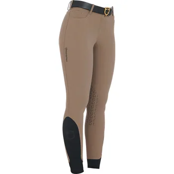 Jezdecké kalhoty EQUESTRO Rajtky Zenda Equestro, s gripem na kolenou, dámské, walnut 36