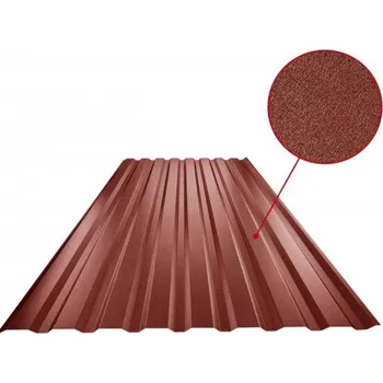 Střešní krytina Plech trapézový ocelově červený RAL 3009, TR18B - stěnový 0,50mm matný
