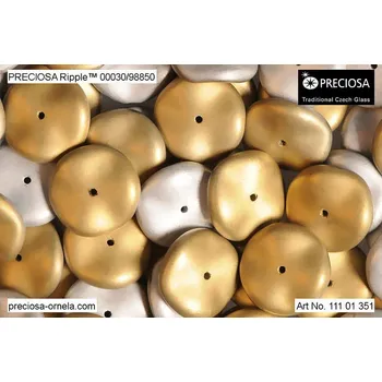 Korálek PRECIOSA Ripple™ č. 1 (12x4 mm) - 1 ks