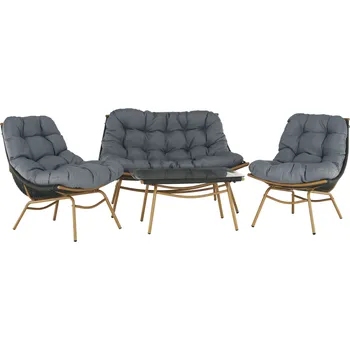 Zahradní sestava Zahradní sedací souprava 4 ks RILEY