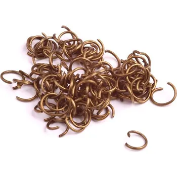 Korálek Spojovací kroužky staromosaz 6 mm