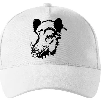 Kšiltovka Kšiltovka pro myslivce Prase divoké, Barva Bílá, Velikost 19×11 cm , Canvas Kšiltovka Bezvatriko.cz 0534